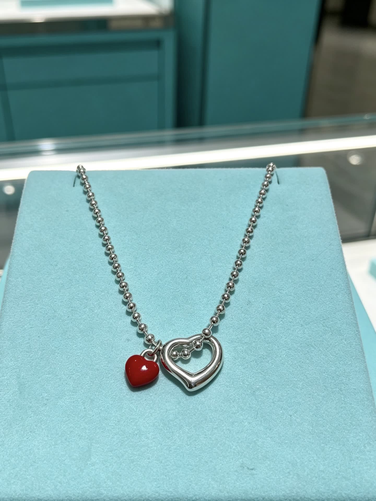 Tiffany & Co. Heart Tag Charm Necklace